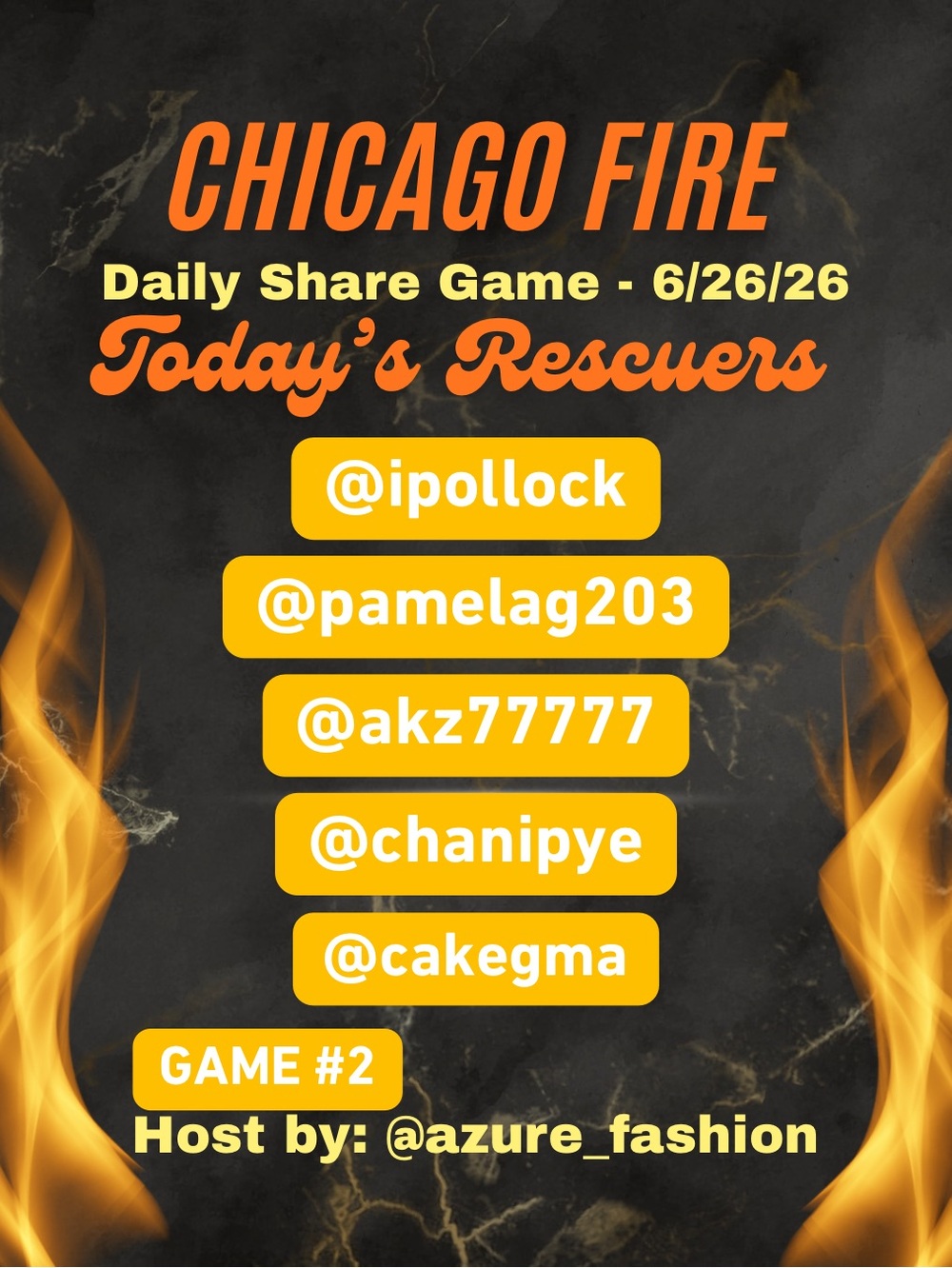 WELCOME TO CHICAGO FIRE! FRIDAYS  RESCUERS ARE UP! LETS GET THIS PARTY STARTED!